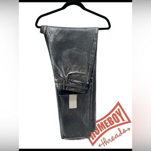 Chic Silver Metallic Pants